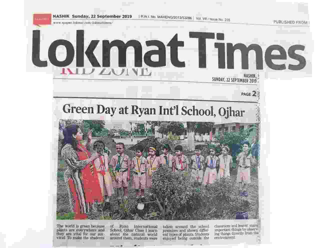 GREEN DAY - Ryan International School, Hal Ojhar